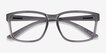 ARNETTE Dirkk Shiny Transparent Gray PlasticEyeglass Frames from EyeBuyDirect, Closed View
