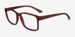 ARNETTE Dirkk Matte Red PlasticEyeglass Frames from EyeBuyDirect, Angle View