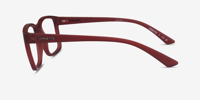 ARNETTE Dirkk Matte Red PlasticEyeglass Frames from EyeBuyDirect, Side View