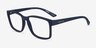 ARNETTE Dirkk Matte Blue PlasticEyeglass Frames from EyeBuyDirect, Angle View