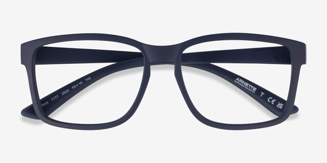 ARNETTE Dirkk Matte Blue PlasticEyeglass Frames from EyeBuyDirect, Closed View