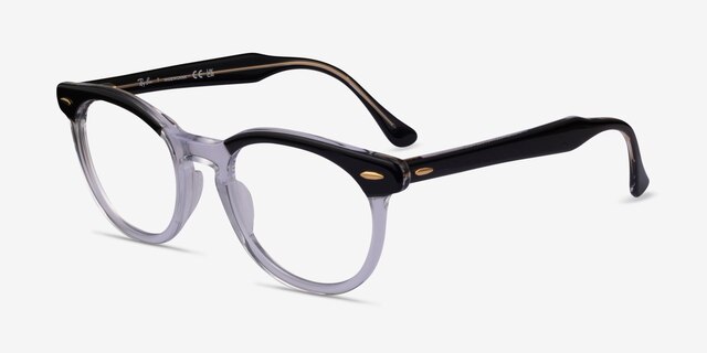 Ray-Ban RB5598 Black AcetateEyeglass Frames from EyeBuyDirect, Angle View