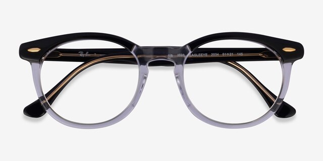 Ray-Ban RB5598 Black AcetateEyeglass Frames from EyeBuyDirect, Closed View