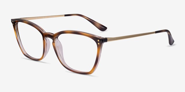 Vogue Eyewear VO5277 Tortoise Transparent PlasticEyeglass Frames from EyeBuyDirect, Angle View