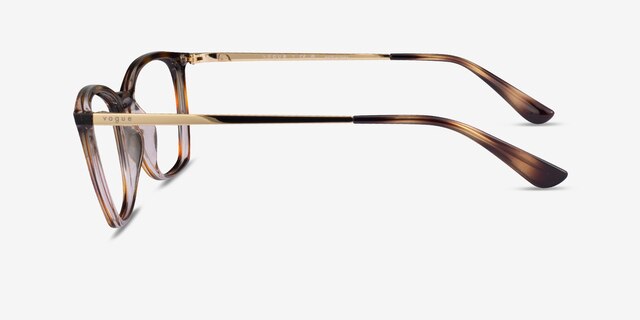 Vogue Eyewear VO5277 Tortoise Transparent PlasticEyeglass Frames from EyeBuyDirect, Side View