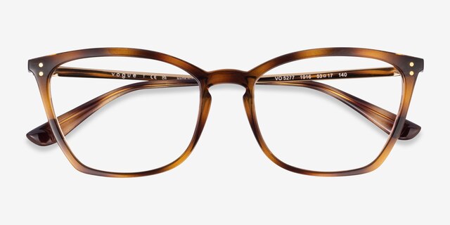 Vogue Eyewear VO5277 Tortoise Transparent PlasticEyeglass Frames from EyeBuyDirect, Closed View
