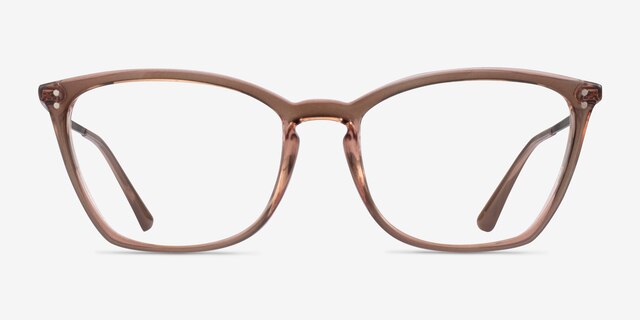 Vogue Eyewear VO5277 Brown Crystal PlasticEyeglass Frames from EyeBuyDirect, Front View