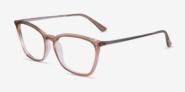 Vogue Eyewear VO5277 Brown Crystal PlasticEyeglass Frames from EyeBuyDirect, Angle View