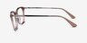 Vogue Eyewear VO5277 Brown Crystal PlasticEyeglass Frames from EyeBuyDirect, Side View