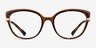 Vogue Eyewear VO5383B Tortoise Light Brown PlasticEyeglass Frames from EyeBuyDirect, Front View