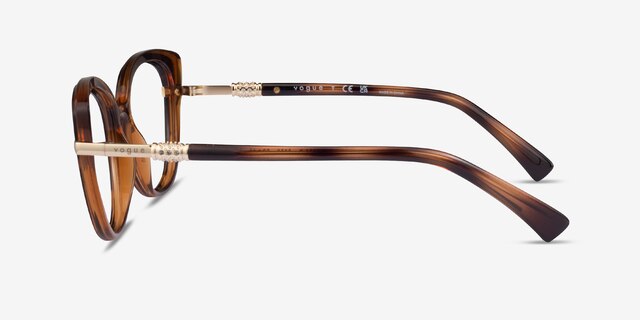 Vogue Eyewear VO5383B Tortoise Light Brown PlasticEyeglass Frames from EyeBuyDirect, Side View