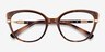 Vogue Eyewear VO5383B Tortoise Light Brown PlasticEyeglass Frames from EyeBuyDirect, Closed View