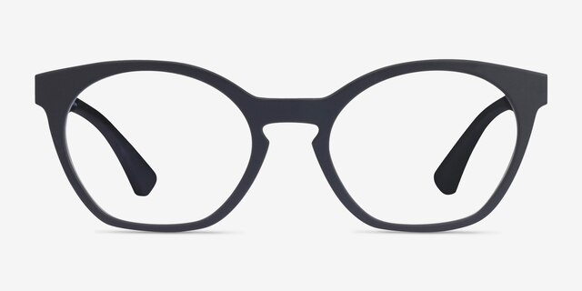 Oakley Tone Down Satin Black PlasticEyeglass Frames from EyeBuyDirect, Front View