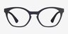 Oakley Tone Down Satin Black PlasticEyeglass Frames from EyeBuyDirect, Front View