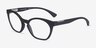 Oakley Tone Down Satin Black PlasticEyeglass Frames from EyeBuyDirect, Angle View