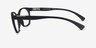 Oakley Tone Down Satin Black PlasticEyeglass Frames from EyeBuyDirect, Side View