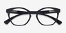 Oakley Tone Down Satin Black PlasticEyeglass Frames from EyeBuyDirect, Closed View