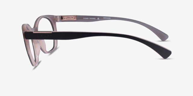 Oakley Tone Down Polished Dusty Rose PlasticEyeglass Frames from EyeBuyDirect, Side View