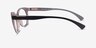 Oakley Tone Down Polished Dusty Rose PlasticEyeglass Frames from EyeBuyDirect, Side View
