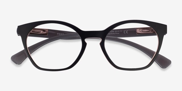 Oakley Tone Down Polished Dusty Rose PlasticEyeglass Frames from EyeBuyDirect, Closed View