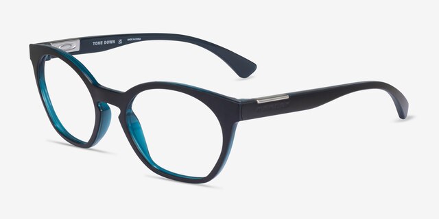 Oakley Tone Down Polished Aurura PlasticEyeglass Frames from EyeBuyDirect, Angle View