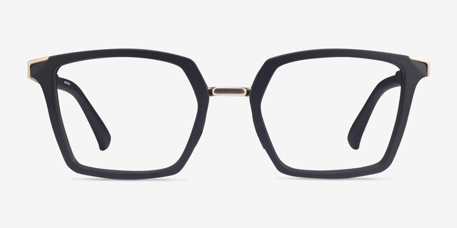 Oakley Sideswept Rx Satin Black PlasticEyeglass Frames from EyeBuyDirect, Front View