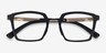 Oakley Sideswept Rx Satin Black PlasticEyeglass Frames from EyeBuyDirect, Closed View