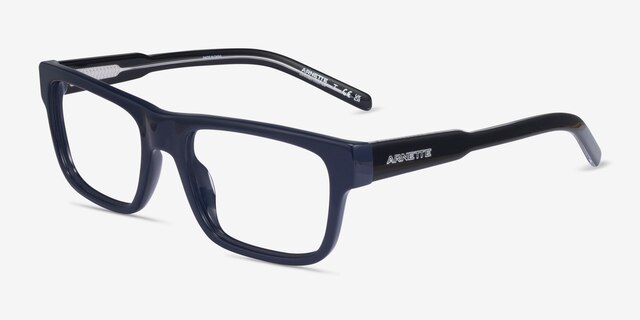 ARNETTE Kokoro Shiny Blue AcetateEyeglass Frames from EyeBuyDirect, Angle View