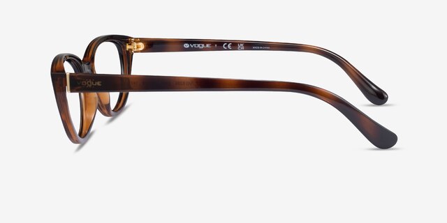 Vogue Eyewear VO5290 Dark Tortoise Light Brown PlasticEyeglass Frames from EyeBuyDirect, Side View