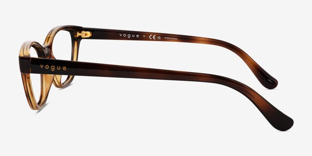 Vogue Eyewear VO5309 Dark Tortoise PlasticEyeglass Frames from EyeBuyDirect, Side View