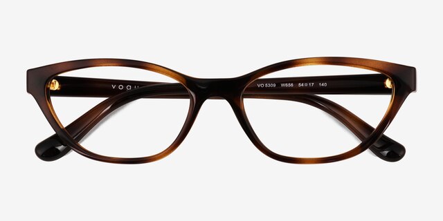 Vogue Eyewear VO5309 Dark Tortoise PlasticEyeglass Frames from EyeBuyDirect, Closed View