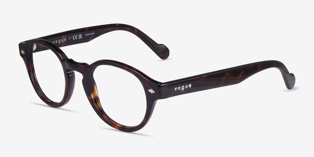 Vogue Eyewear VO5332 Dark Tortoise AcetateEyeglass Frames from EyeBuyDirect, Angle View
