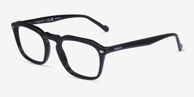Vogue Eyewear VO5348 Shiny Black AcetateEyeglass Frames from EyeBuyDirect, Angle View