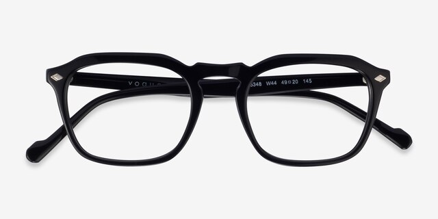 Vogue Eyewear VO5348 Shiny Black AcetateEyeglass Frames from EyeBuyDirect, Closed View