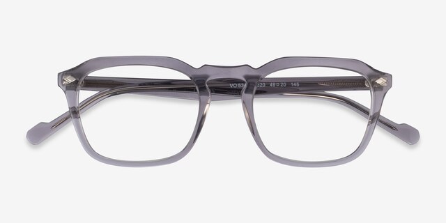 Vogue Eyewear VO5348 Transparent Gray AcetateEyeglass Frames from EyeBuyDirect, Closed View