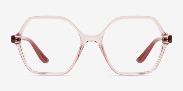 Vogue Eyewear VO5363 - Geometric Transparent Pink Frame Glasses For ...