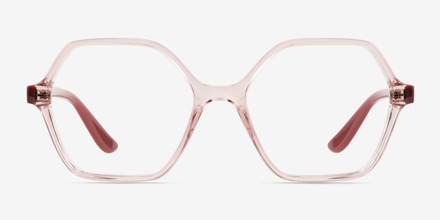 Vogue Eyewear VO5363 Transparent Pink PlasticEyeglass Frames from EyeBuyDirect, Front View