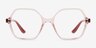 Vogue Eyewear VO5363 Transparent Pink PlasticEyeglass Frames from EyeBuyDirect, Front View