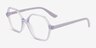 Vogue Eyewear VO5363 Transparent Blue PlasticEyeglass Frames from EyeBuyDirect, Angle View