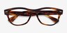 Ray-Ban RB2201V Laramie Shiny Striped Tortoise AcetateEyeglass Frames from EyeBuyDirect, Closed View
