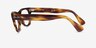 Ray-Ban RB2201V Laramie Striped Tortoise AcetateEyeglass Frames from EyeBuyDirect, Side View