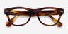 Ray-Ban RB2201V Laramie Striped Tortoise AcetateEyeglass Frames from EyeBuyDirect, Closed View
