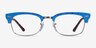 Ray-Ban RB3916V Wrinkled Blue On Brown AcetateEyeglass Frames from EyeBuyDirect, Front View