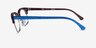 Ray-Ban RB3916V Wrinkled Blue On Brown AcetateEyeglass Frames from EyeBuyDirect, Side View
