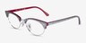 Ray-Ban RB3946V Wrinkled Gray On Bordeaux AcetateEyeglass Frames from EyeBuyDirect, Angle View