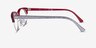 Ray-Ban RB3946V Wrinkled Gray On Bordeaux AcetateEyeglass Frames from EyeBuyDirect, Side View