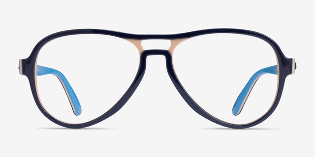 Ray-Ban RB4355V Vagabond Blue Light Brown PlasticEyeglass Frames from EyeBuyDirect, Front View