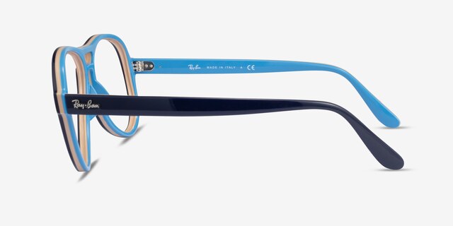 Ray-Ban RB4355V Vagabond Blue Light Brown PlasticEyeglass Frames from EyeBuyDirect, Side View