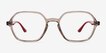 Ray-Ban RB4361V Transparent Gray PlasticEyeglass Frames from EyeBuyDirect, Front View
