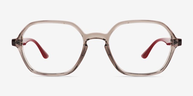 Ray-Ban RB4361V Transparent Gray PlasticEyeglass Frames from EyeBuyDirect, Front View